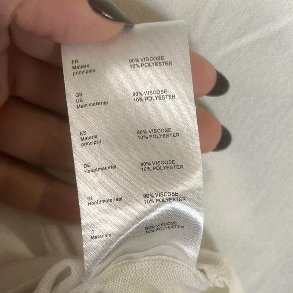 Maje Monica red and white pleated bell sleeve sweater - Picture 7 of 12